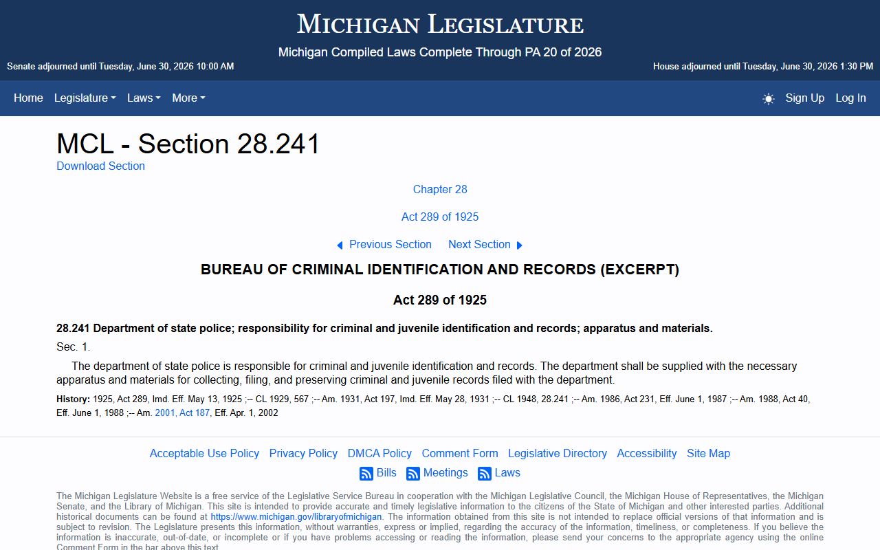 Genesee County marriage records Michigan vital records statute