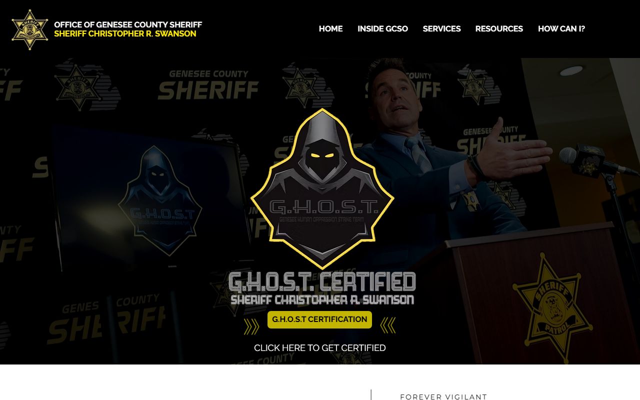 Genesee County traffic court records sheriff GHOST enforcement program